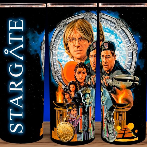 Glow in the Dark Stargate 90s SciFi Movie Kurt Russell Cup Mug Tumbler - Picture 2 of 4